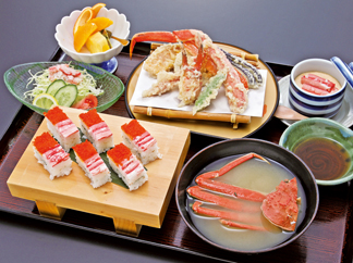 Crab Tempra Crab Sushi Set